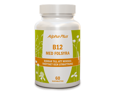 Alpha Plus B12 med Folsyra 60 tabletter 