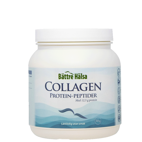 Bättre Hälsa Collagen Protein Peptider, 500 g 