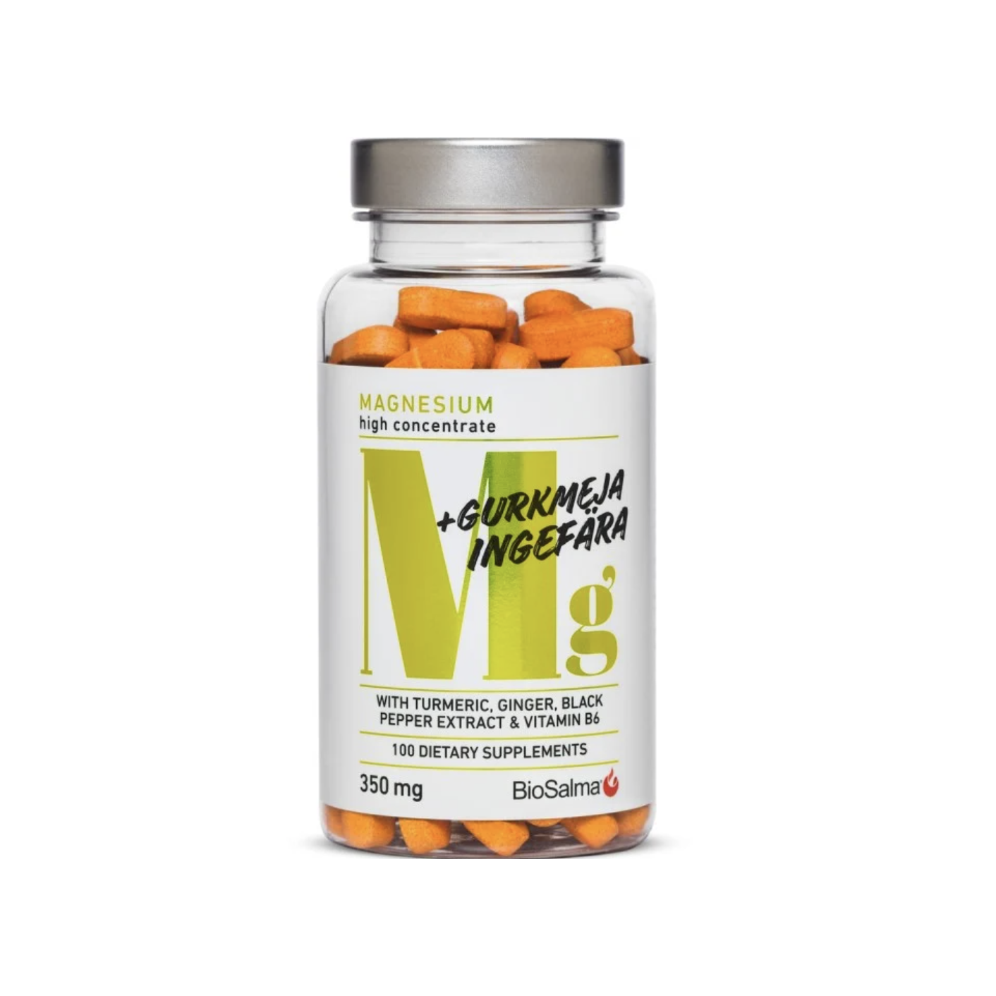 BioSalma Magnesium + Gurkmeja Ingefära 100 st 