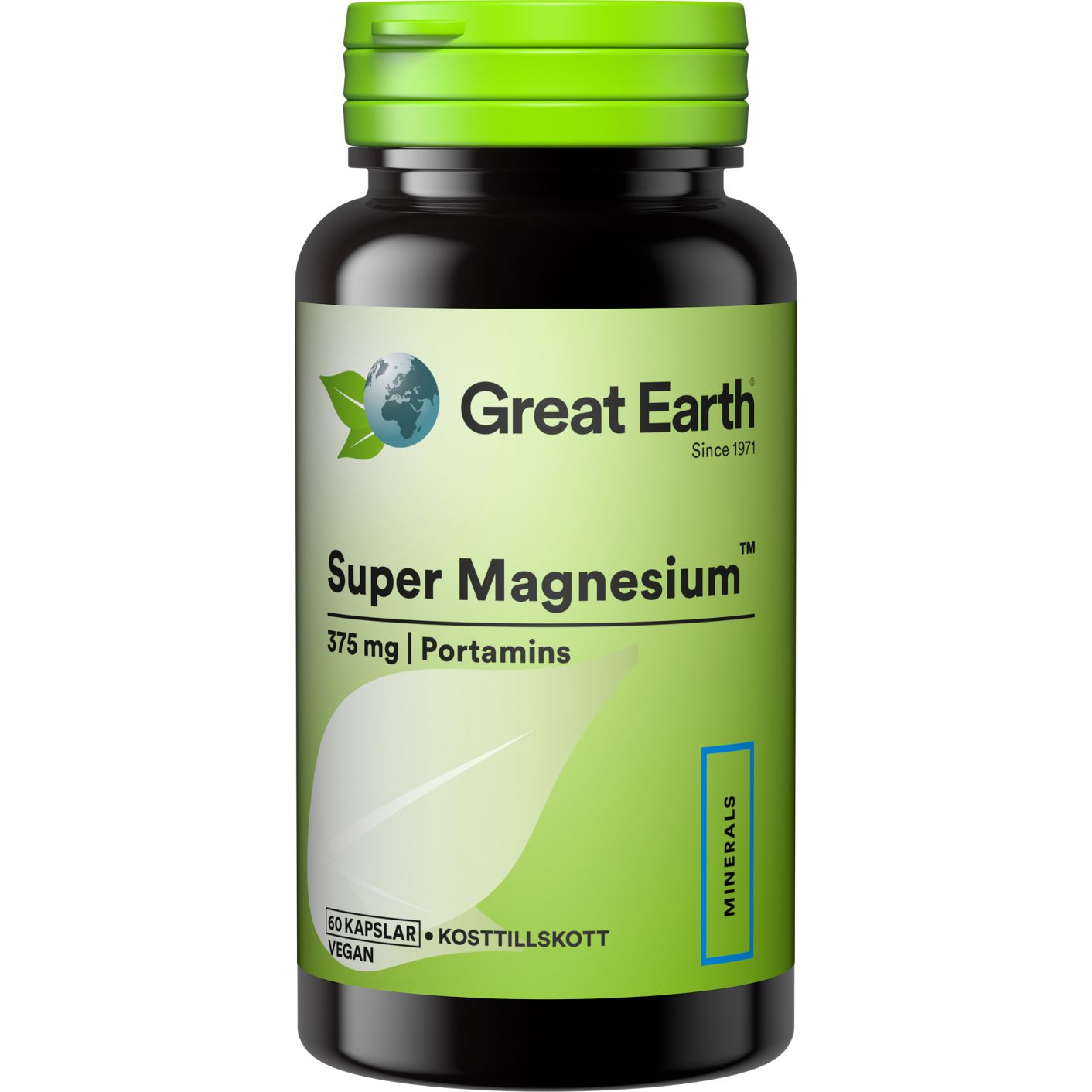 Great Earth Super Magnesium 375 mg 60 kap 