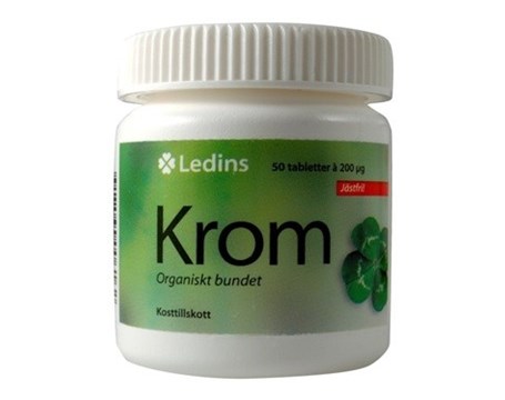 Ledins Krom 200 mikrogram 50 tabletter 