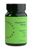 Great Earth - Vitamin B12 500 µg, 60 sugtabletter